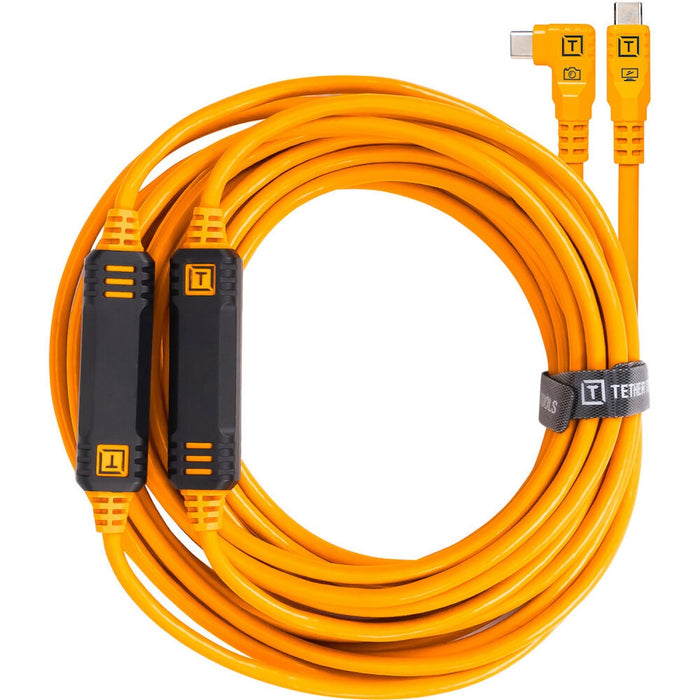 TetherGuard LeverLock Plate & TetherPro USB-C 31' (9.4m) Cable Kit Orange