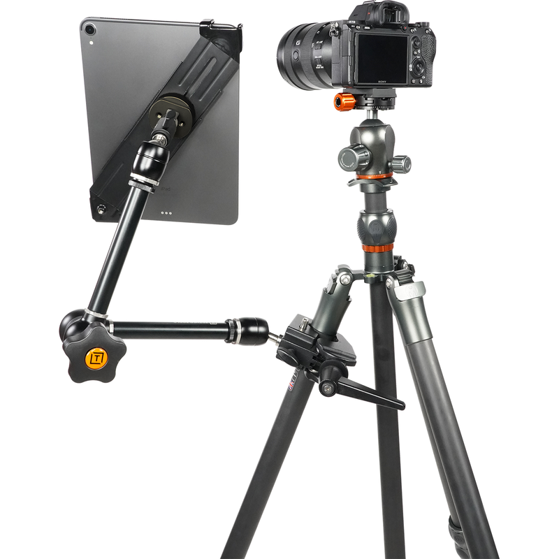 AeroTab iPad Clamp with Black Bracket & Baby Adapter Standard