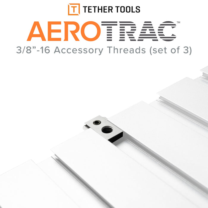 Tether Tools AeroTrac 3/8"-16 Accessory Threads (Set of 3)
