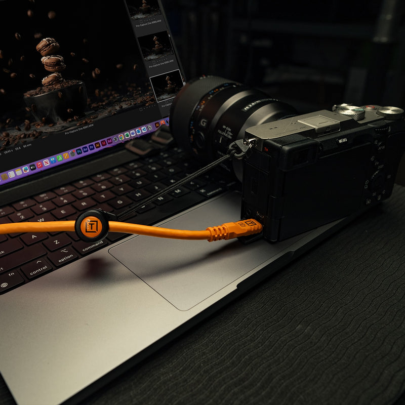 Tether Tools TetherPro Optima 10G USB-C 15' (4.6m) Cable Orange