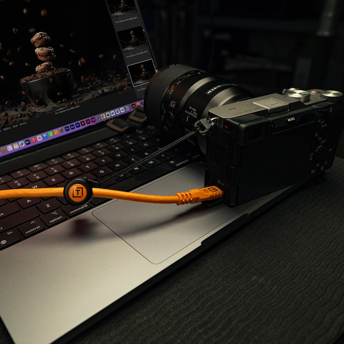 Tether Tools TetherPro Optima 10G USB-C 15' (4.6m) Cable Orange