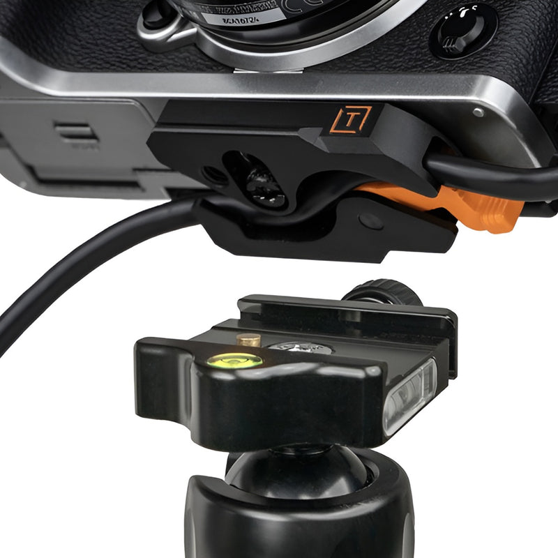 Tether Tools TetherPro Optima 10G USB-C Right Angle 15' (4.6m) Cable Black