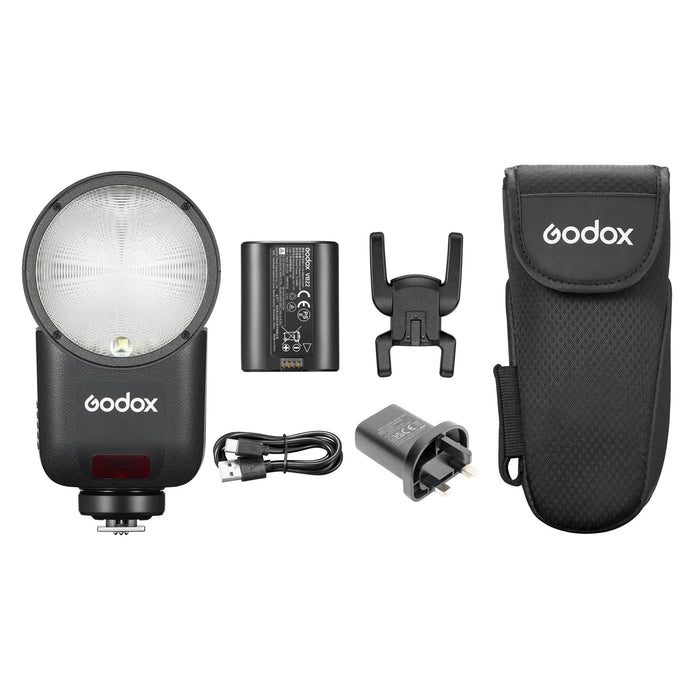 Godox V1 Mid O 55Ws Round-Head TTL Speedlite for Olympus/Panasonic