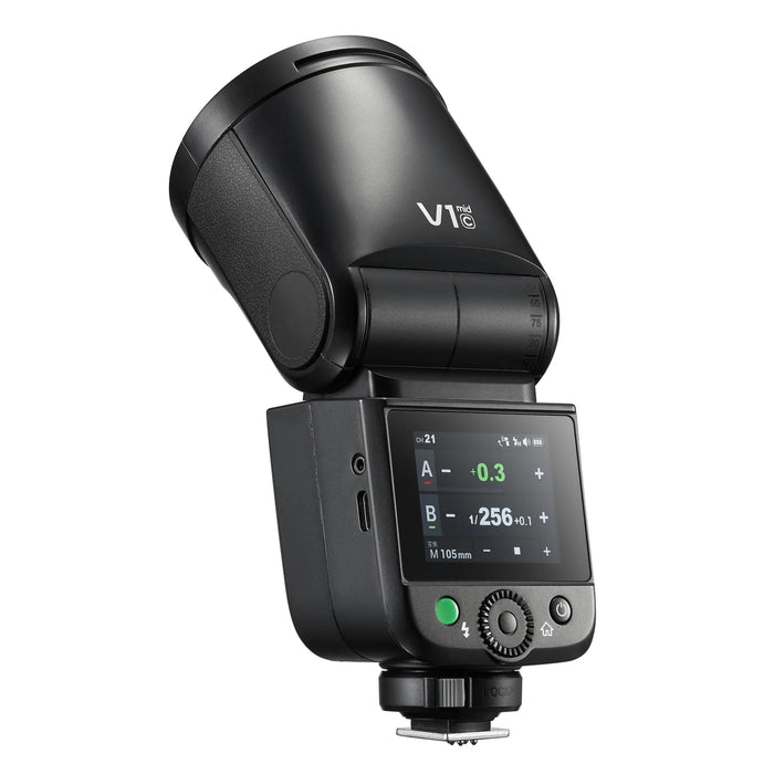 Godox V1 Mid O 55Ws Round-Head TTL Speedlite for Olympus/Panasonic