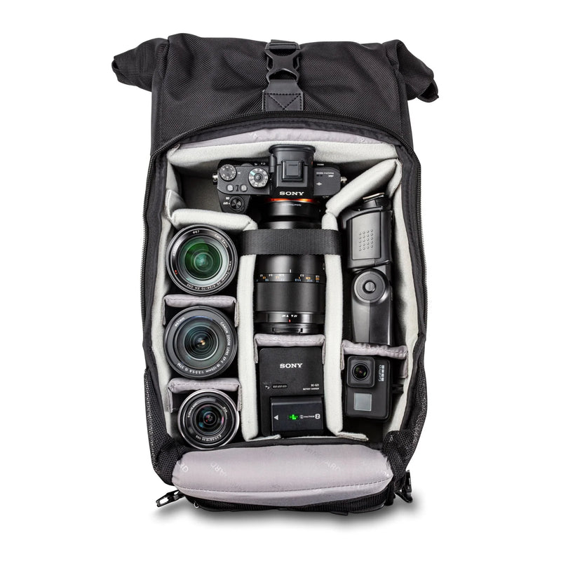 Vanguard Veo Select 43RB Roll-Top Backpack - Black