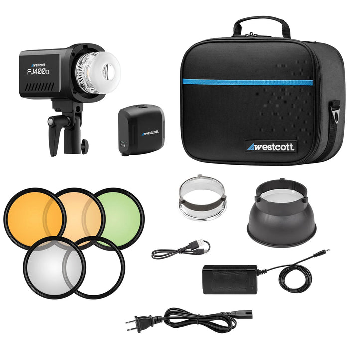 Westcott FJ400 II Touchscreen Strobe 400Ws with FJ Pro AC/DC Battery