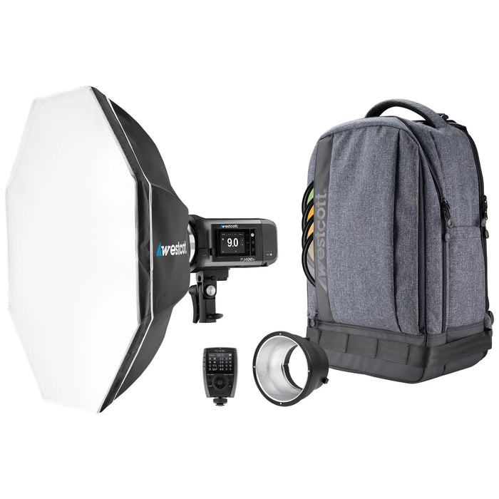Westcott FJ400 II Strobe 1-Light Backpack Kit with FJ-X3 S Sony Wireless Transmitter