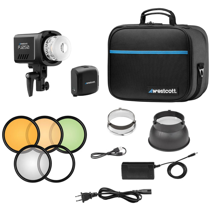 Westcott FJ250 Touchscreen Strobe 250Ws with FJ Pro AC/DC Battery