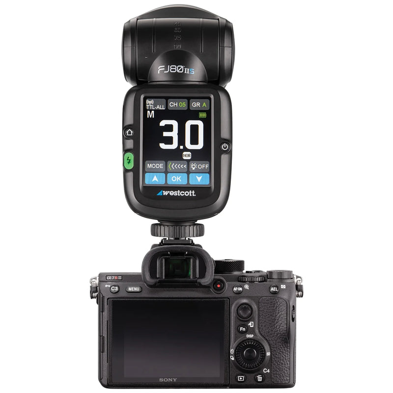 Westcott FJ80 II S Sony Round Head TTL Touchscreen Speedlight 80Ws