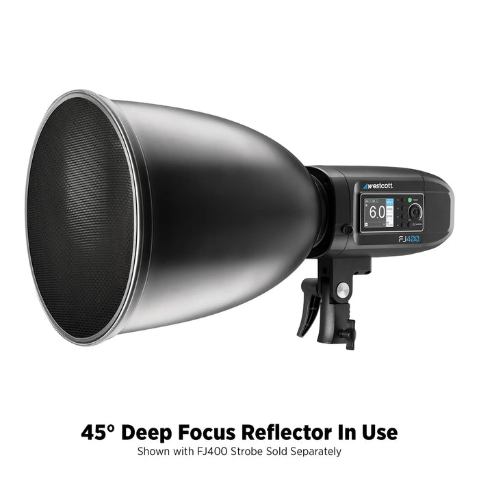 Westcott 45-Degree Deep Focus Reflector with Honeycomb Grids & Diffusion (Bowens Mount)