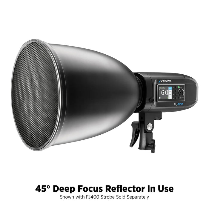 Westcott 45-Degree Deep Focus Reflector with Honeycomb Grids & Diffusion (Bowens Mount)