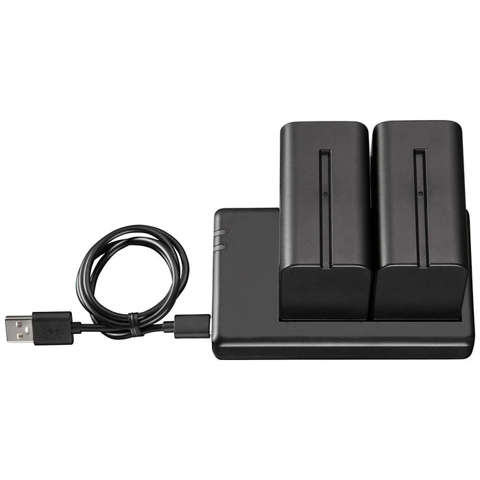Westcott NP-F970 Dual Battery Pack with Charger (7.4V 6600mAh 48.8Wh)