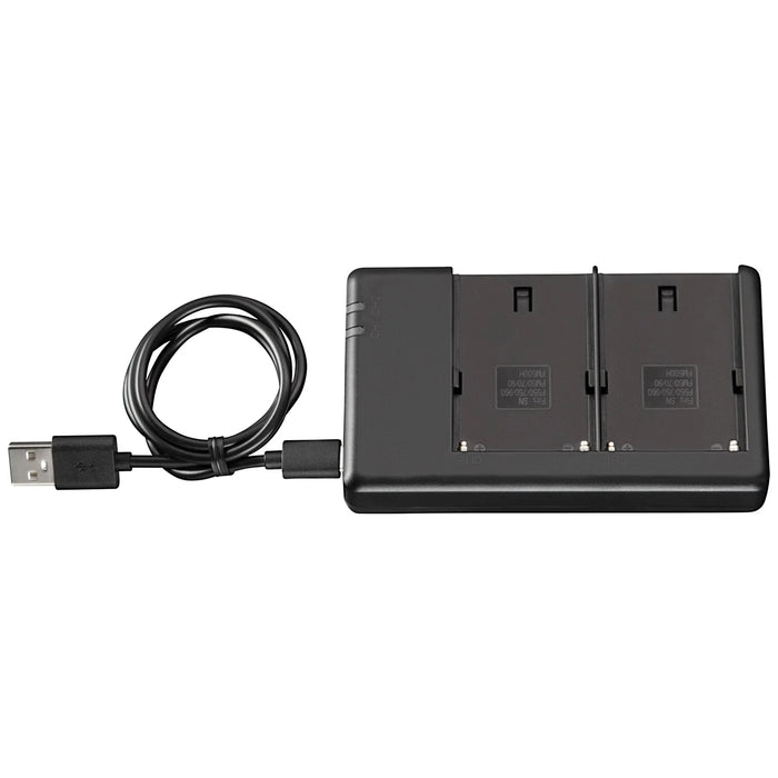 Westcott NP-F970 Dual Battery Pack with Charger (7.4V 6600mAh 48.8Wh)