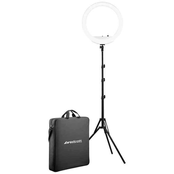 Westcott 18” Bi-Colour LED Ring Light Kit with Batteries and Stand