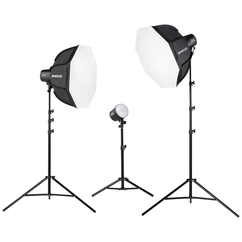 Westcott U60-B Bi-Colour LED 3-Light Softbox Kit