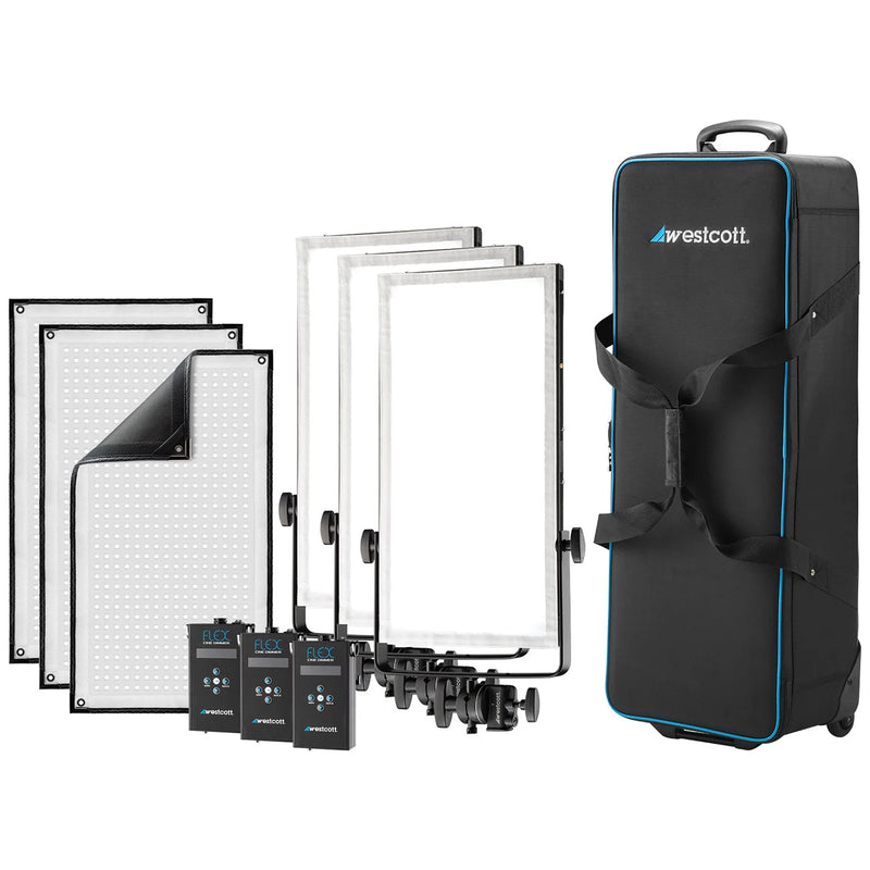 Westcott Flex Cine Peter Hurley Daylight 3-Light Travel Kit