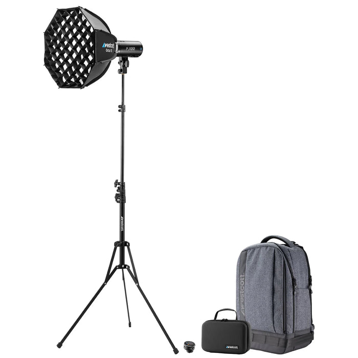 Westcott FJ100 Strobe 1-Light Backpack Kit with FJ-T1 S Wireless Transmitter for Sony Cameras