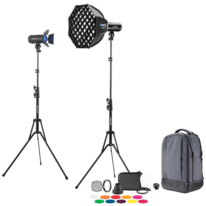 Westcott FJ100 Strobe 2-Light Backpack Kit with FJ-T1 M Multi-Brand Transmitter Trigger