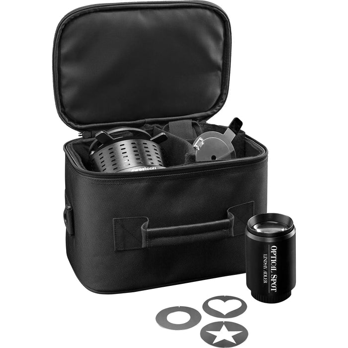 Westcott Optical Spot by Lindsay Adler with 150mm f/3.5 lens and Profoto Mount