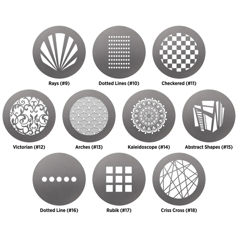 Westcott Pattern Gobo Pack for Optical Spot by Lindsay Adler (10 Pack)