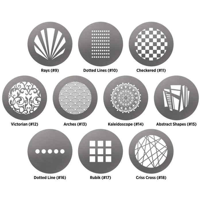 Westcott Pattern Gobo Pack for Optical Spot by Lindsay Adler (10 Pack)