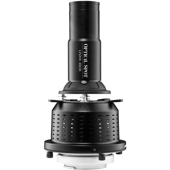 Westcott Optical Spot by Lindsay Adler with 150mm f/3.5 lens and Broncolor Mount
