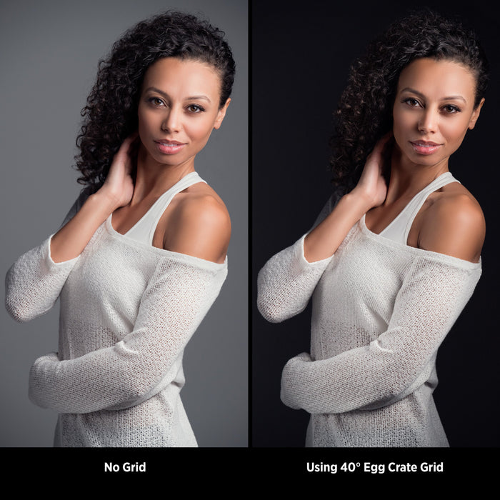 Westcott 40-Degree Egg Crate Grid for ClickBox 1'x3'