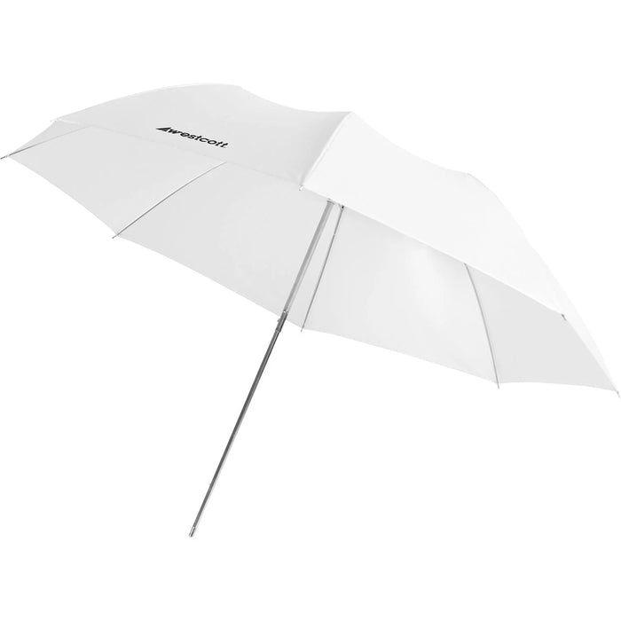 Westcott Compact Collapsible Umbrella Optical White Satin Diffusion 109cm (43")