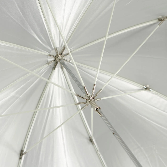 Westcott Convertible Umbrella Optical White Satin with Removable Black Cover 114cm (45")