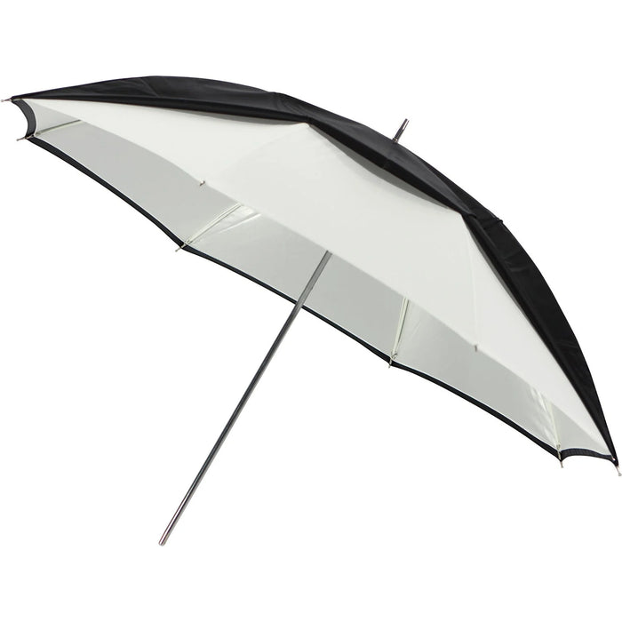 Westcott Convertible Umbrella Optical White Satin with Removable Black Cover 81cm (32")