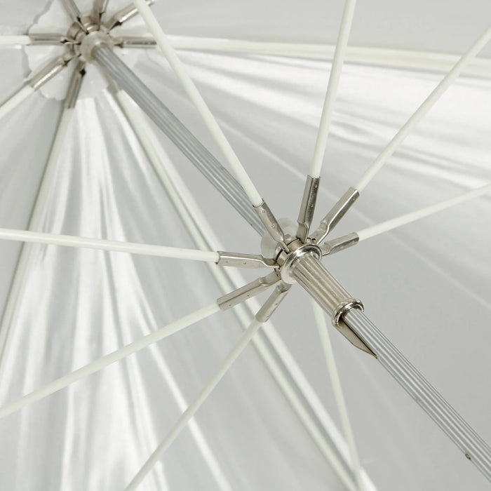 Westcott Convertible Umbrella Optical White Satin with Removable Black Cover 152cm (60")