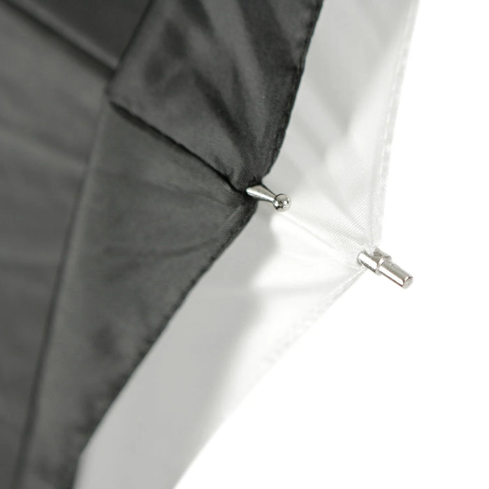 Westcott Convertible Umbrella Optical White Satin with Removable Black Cover 152cm (60")