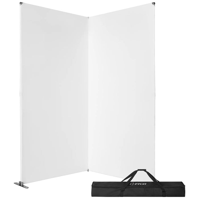Westcott V-Flat 2-Pack Dual Frame & Fabric Kit White & Black