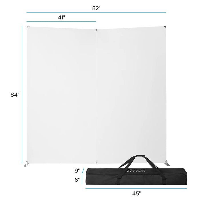 Westcott V-Flat 2-Pack Dual Frame & Fabric Kit White & Black