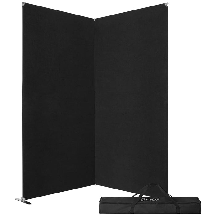 Westcott V-Flat 2-Pack Dual Frame & Fabric Kit White & Black