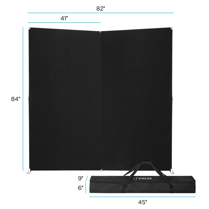 Westcott V-Flat 2-Pack Dual Frame & Fabric Kit White & Black