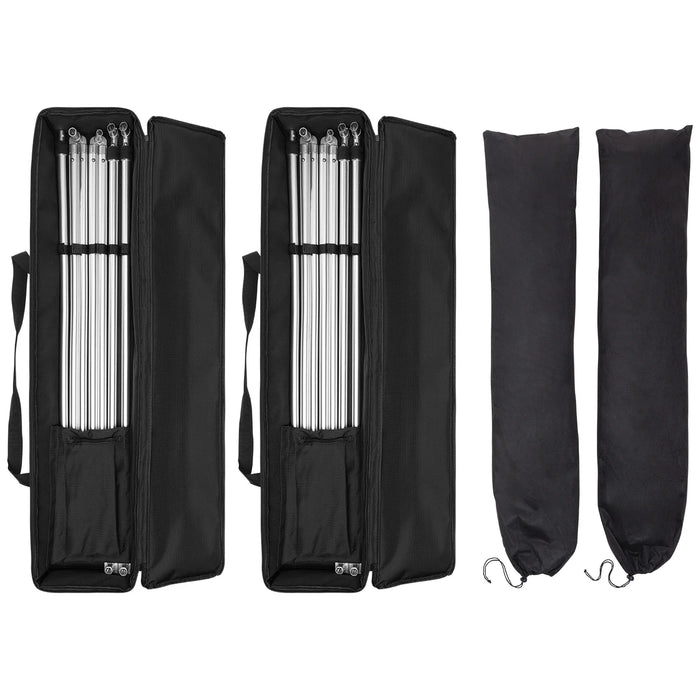 Westcott V-Flat 2-Pack Dual Frame & Fabric Kit White & Black