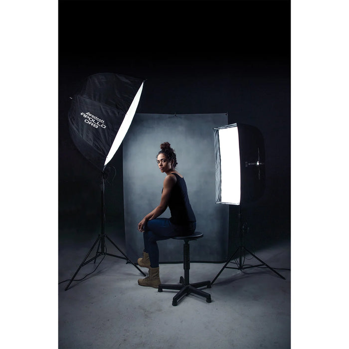 Westcott X-Drop Fabric Backdrop Vintage Grey by Glyn Dewis 5' x 7'