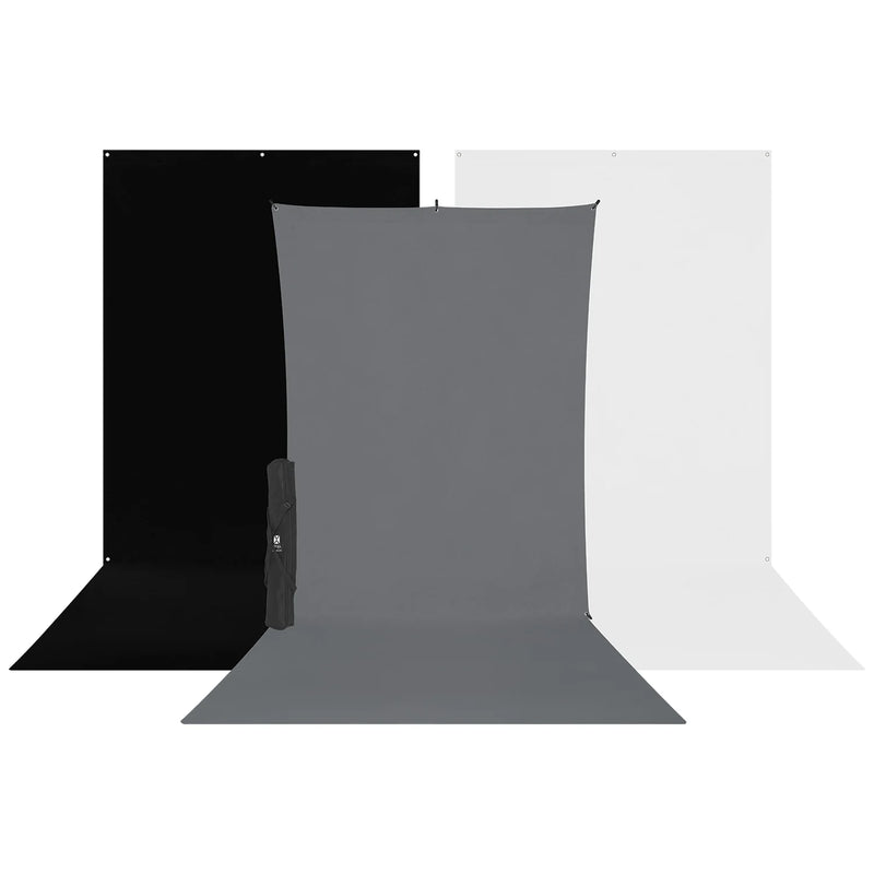 Westcott X-Drop 3-Pack Sweep Backdrop Kit 5' x 12'