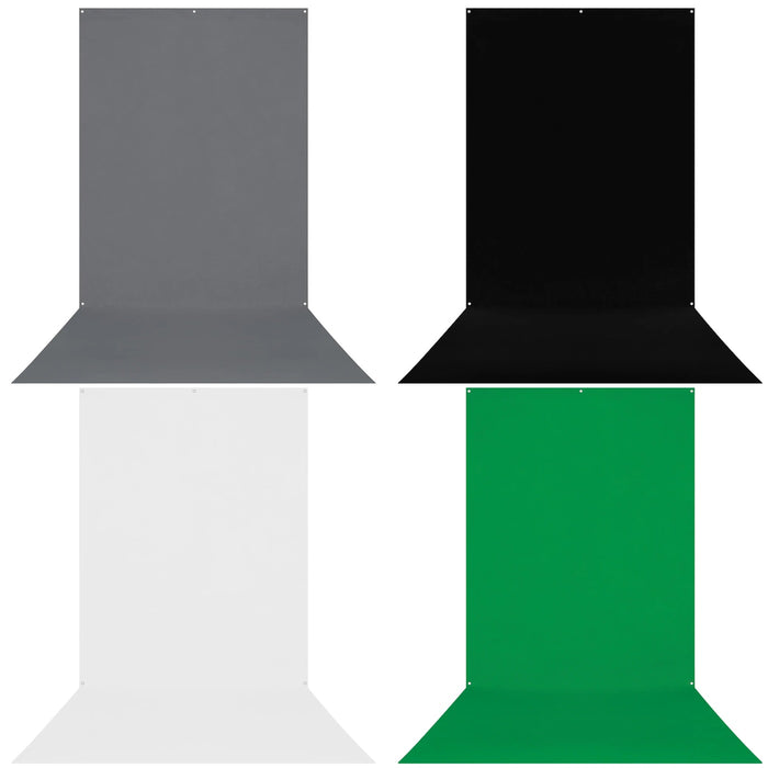 Westcott X-Drop Wrinkle-Resistant Sweep Backdrop 5' x 12' (Select Colour)