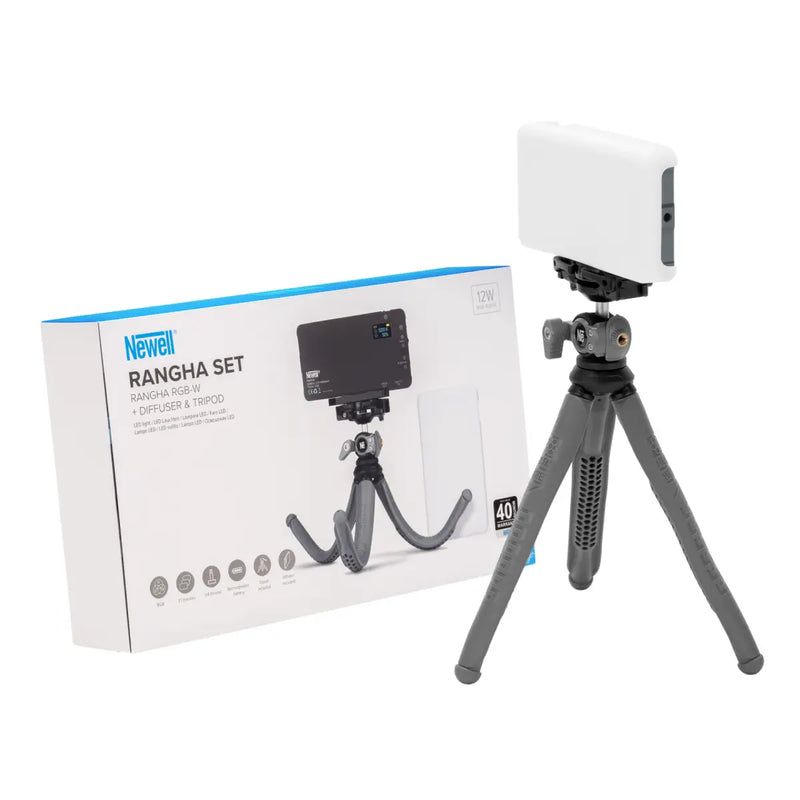 Newell Rangha RGB-W LED Dual Set with Diffuser and Tripod