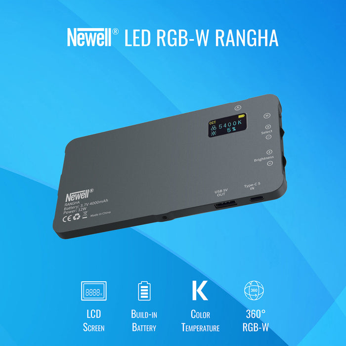 Newell Rangha RGB-W LED Dual Set with Diffuser and Tripod
