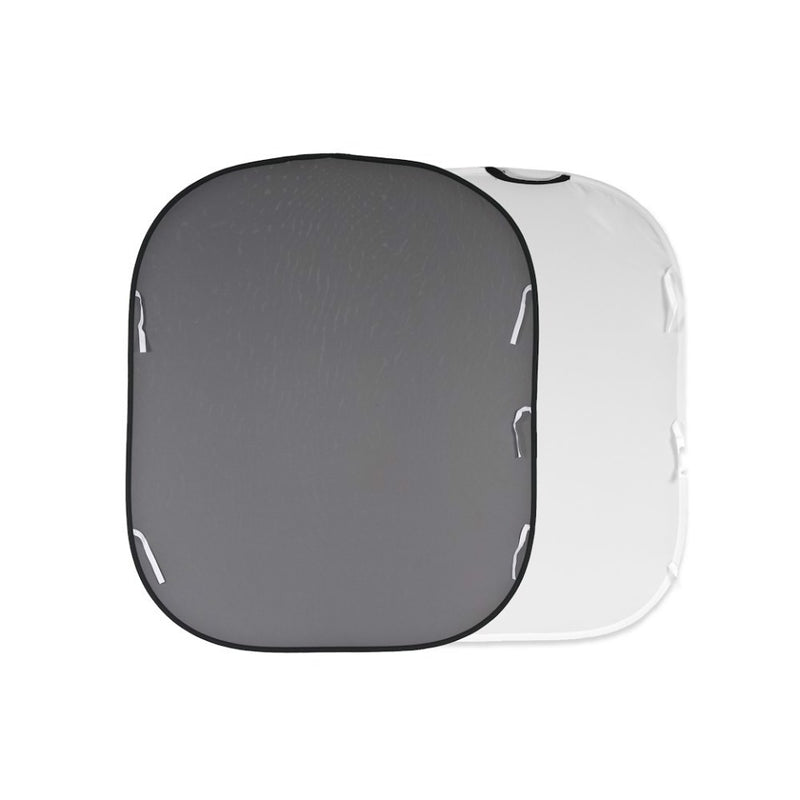 Manfrotto Plain Collapsible Background 1.5 x 1.8m White/Mid Grey