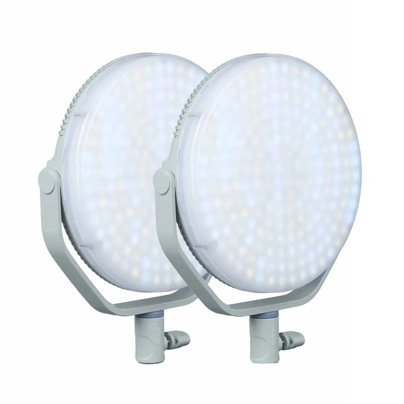 Nanlite Miro 60C LED RGBW Round Panel 2 Light Kit Mint Blue