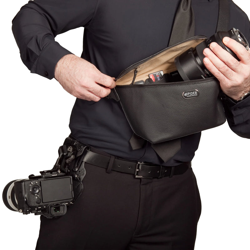 SpiderPro Leather Sling Pouch (Select Colour)