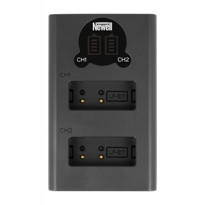 Newell 1x DL-USB-C Charger and 2x LP-E17 Batteries for Canon Set