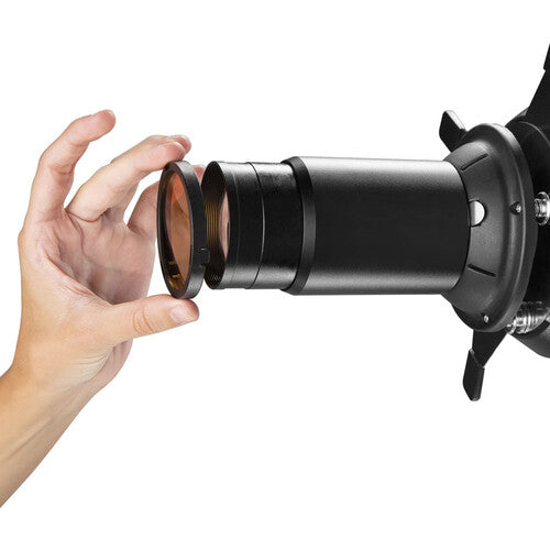 Westcott Optical Spot by Lindsay Adler with 150mm f/3.5 lens and Profoto Mount