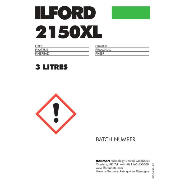 Ilford 2150XL Machine Chemistry. Dev & Fixer