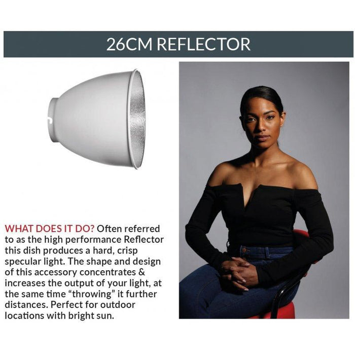Elinchrom 26cm Reflector (Dark Grey)