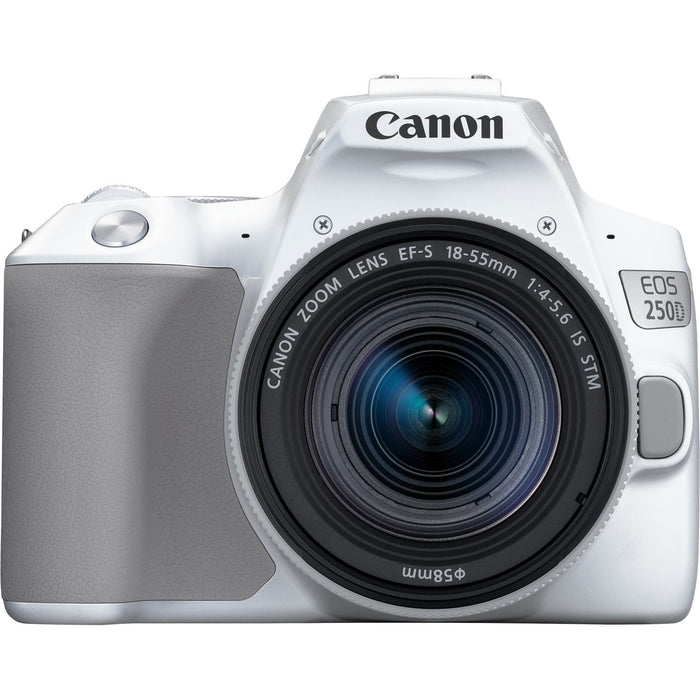Canon EOS 250D SLR Camera White & 18-55mm IS STM Lens